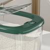 Cafe Moisture-proof Rice Bucket Transparent Visible Easy To Store Timed Fresh Rice Bucket Household