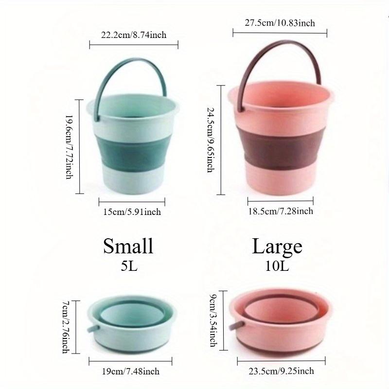 Multi Functional Folding Bucket, with Hand-held Fishing Bucket,Camp Bucket,Easy Storage,Space Saving,Indoor and Outdoor Supplies