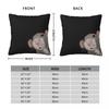 The Peeking Rat (Grey Black) Square Pillowcase Pillow Cover Polyester Cushion Zip Decorative Comfort Throw Pillow For Home Car