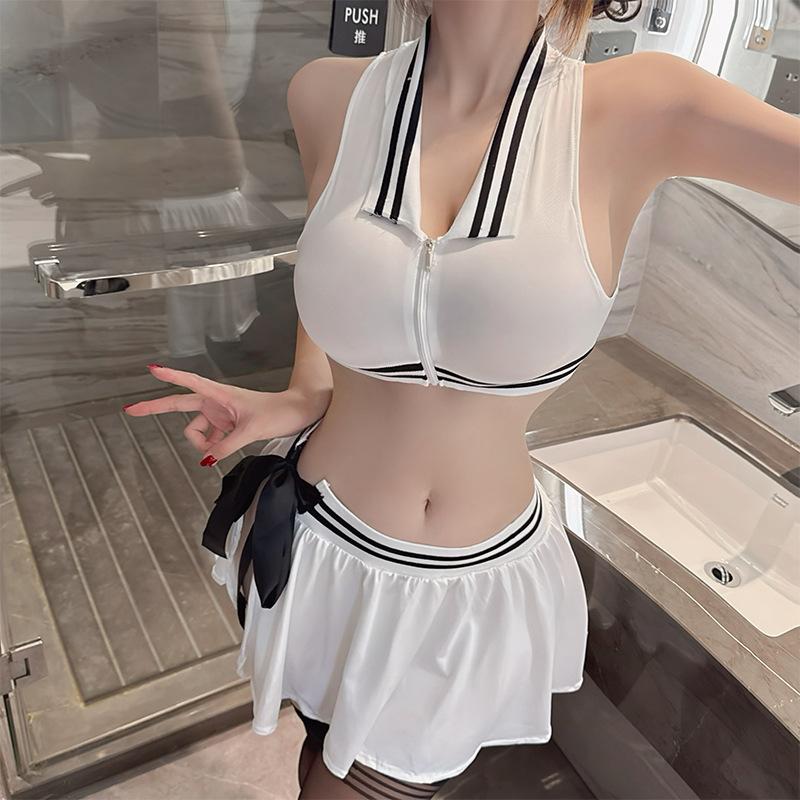 Tennis Muse COS Sexy Underwear Split Pack Split Fork Temptation Flirting Suit Women 1014