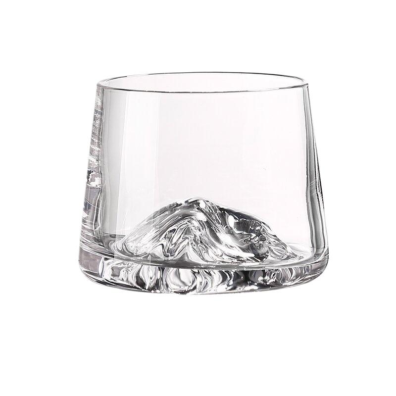 Crystal Glass Whiskey Cup, Japanese Liquor Glass, Clear Iceberg Glass, Suitable for Vodka, Liqueur, Tequila, Shochu, Cocktail