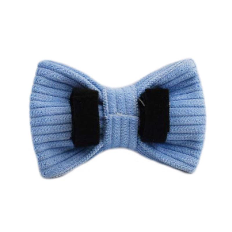 Light Purple Corduroy Cat Collar with Bow Tie and Bell