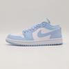 DC0774-141 Nike Jordan 1 Low Aluminum Ice Blue White Sky University (Women's)