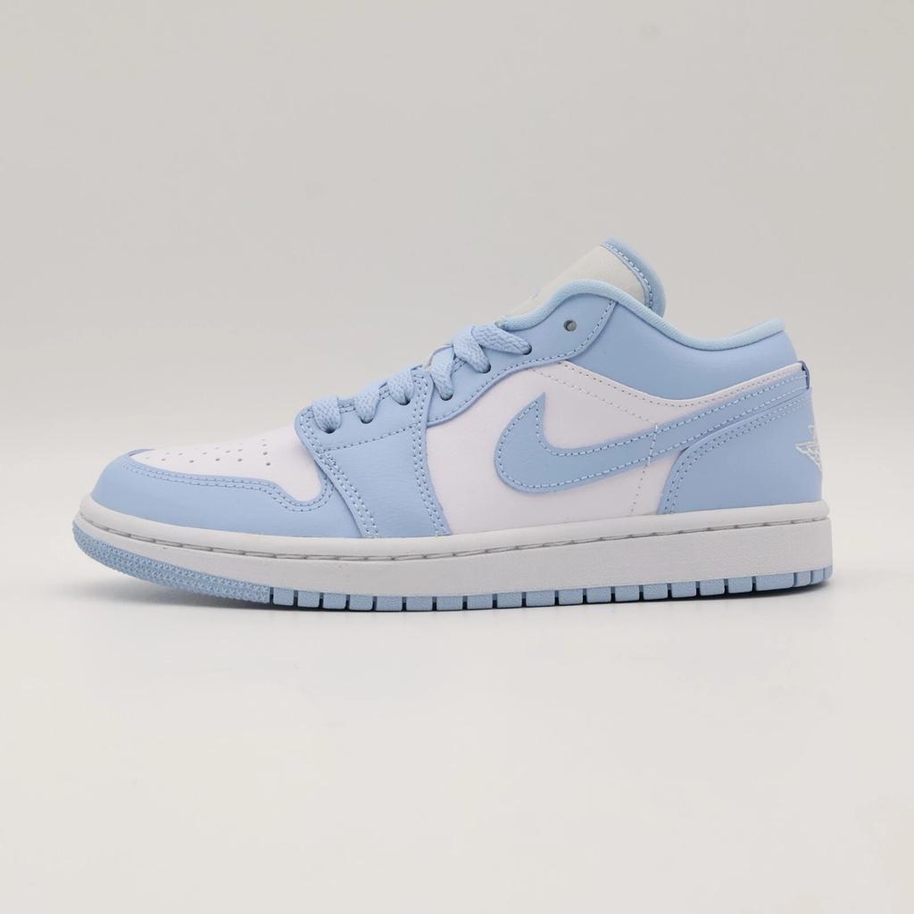 DC0774-141 Nike Jordan 1 Low Aluminum Ice Blue White Sky University (Women's)