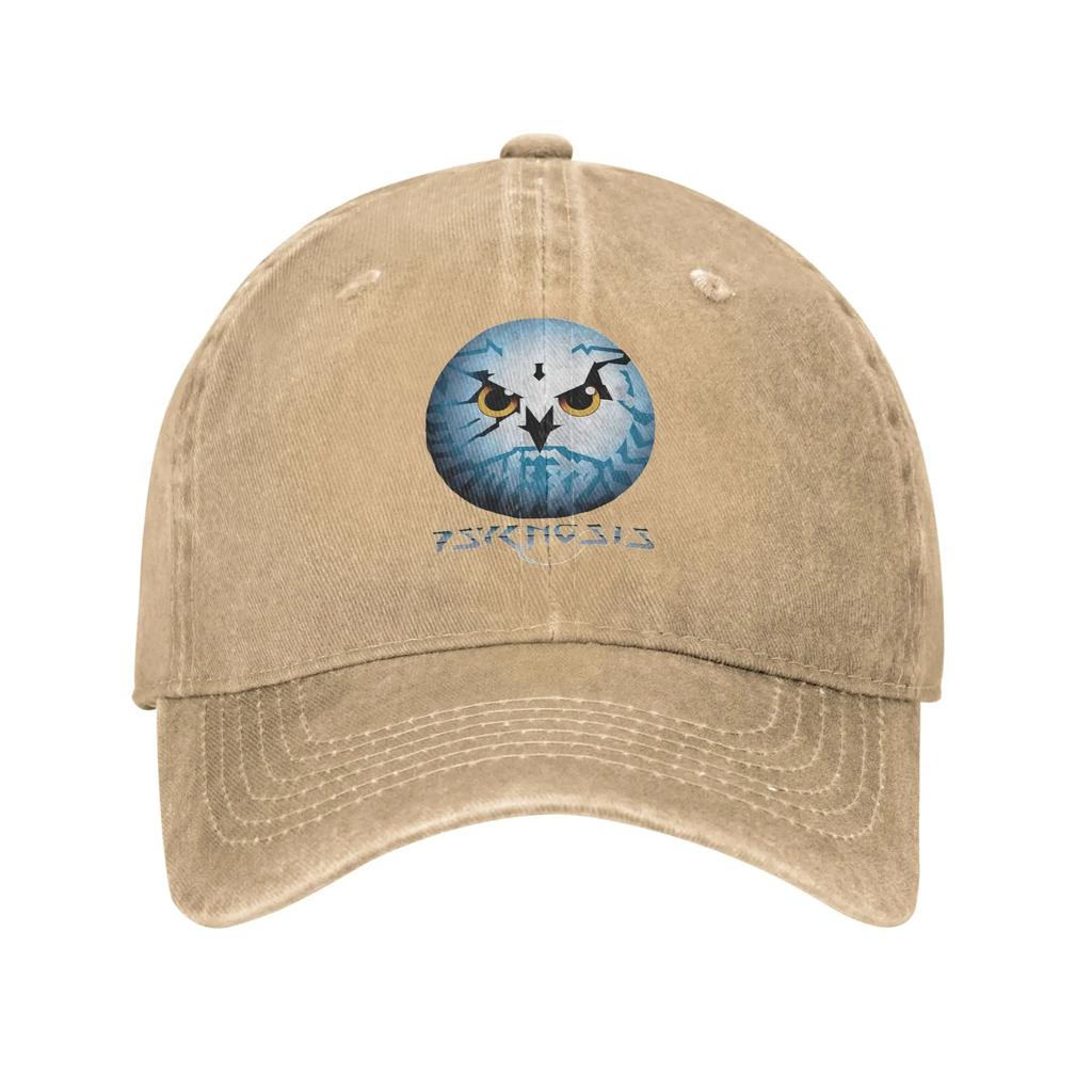 Amiga Psygnosis Owl Washed Denim Cap Casual Baseball Caps Adjustable Hat Summer Unisex Baseball Hats
