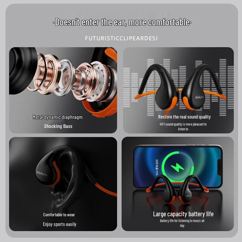 Lenovo X7 Bone Conduction Sports Bluetooth Headphones