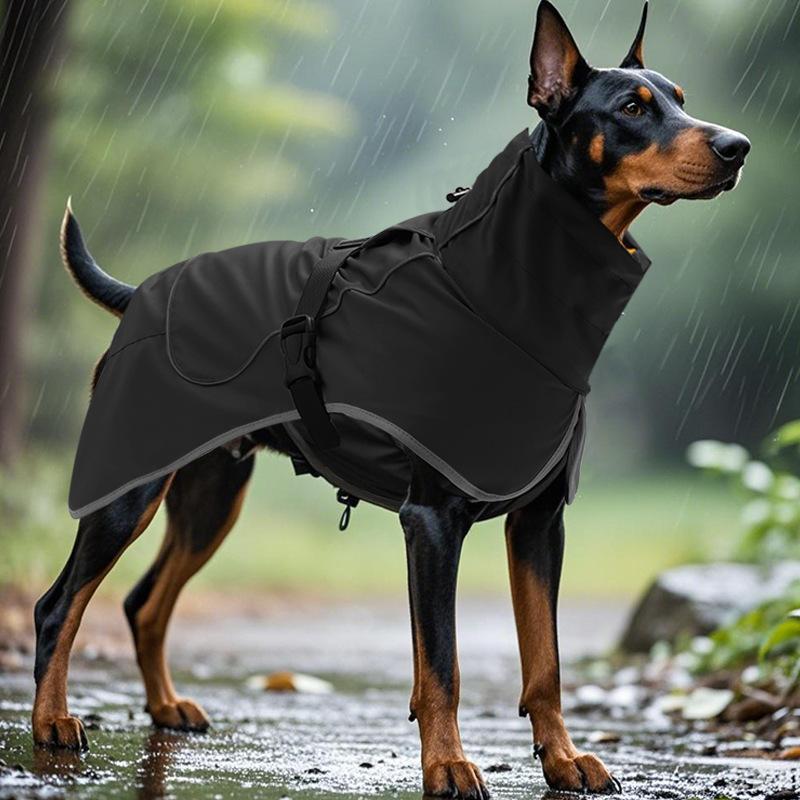 Medium Large Dog Waterproof Windbreaker Warm Pet Jacket Outdoor Hunting Clothes Autumn Winter Four Seasons Dog Apparel