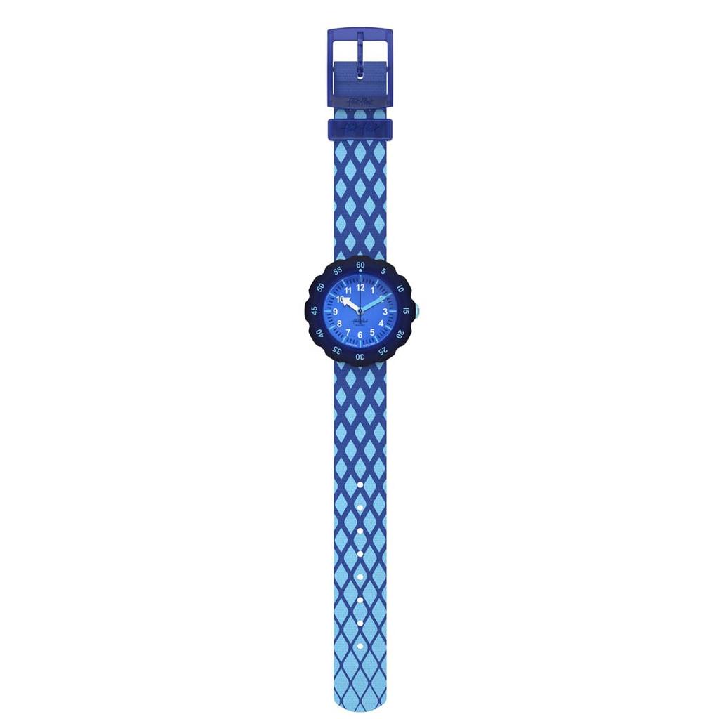 Flick Flak FPSP076 Blue [Swatch] Criss-Cross Boys' Watch,