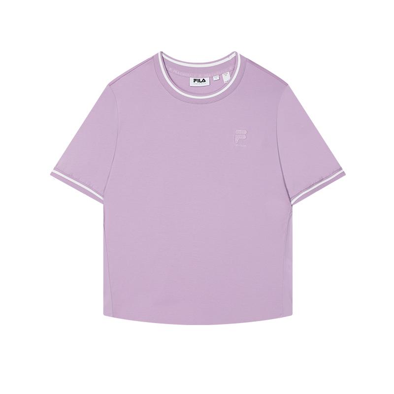 New FILA T Shirts Women's Fragrant Snowball Purple F11W424104FPU