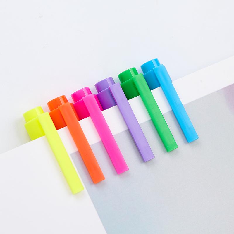 Monami 601 Korean Fluorescent Marker Pens, 12 Colors, Large Capacity, Creative Design (06021)