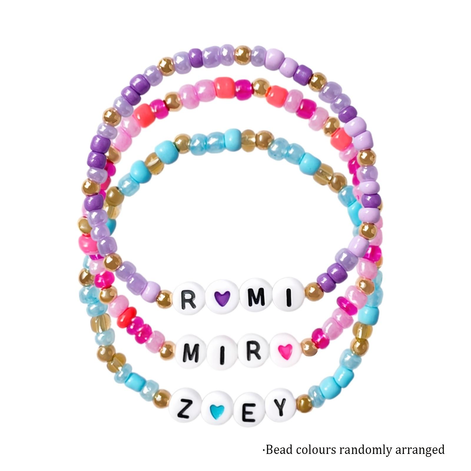 3pcs K-pop Bracelets | Fashion Mixed Color Acrylic Friendship Bracelets for Besties, Concert & Theme Party Accessories