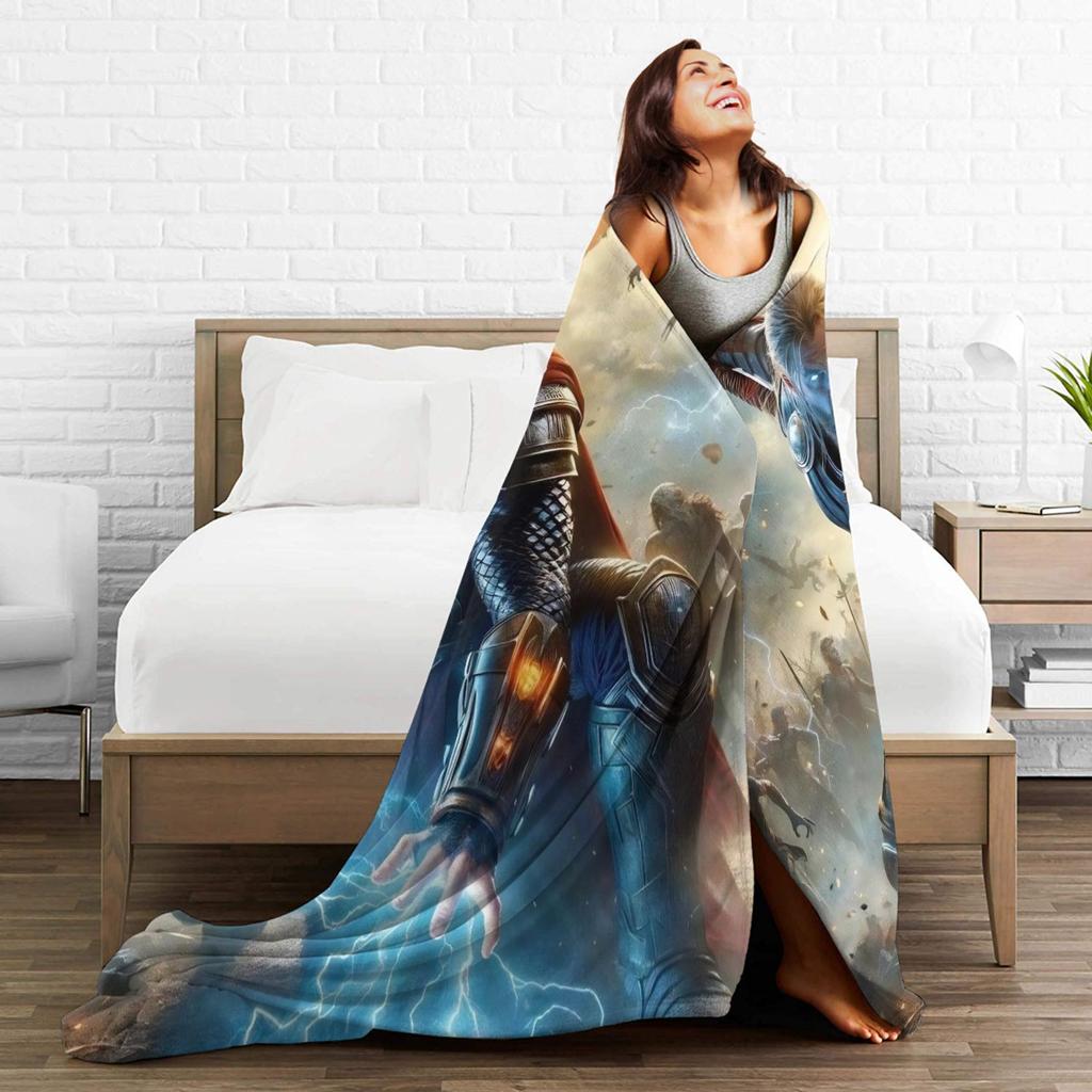 Thor Flannel Blanket Warm Bedding Throws for Home Decor Travel Office Fashion Bedspread Sofa Bed Cover