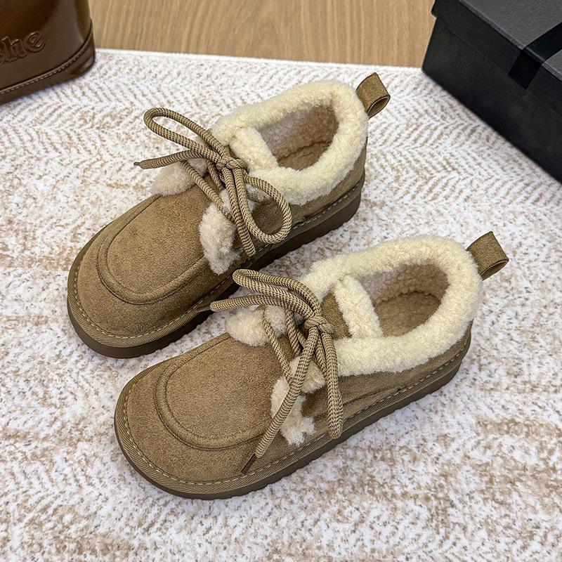 

Жіночі модні зимові теплі снігові черевики на м якій підошві з флісовою підкладкою, короткі черевики, повсякденні спортивні бавовняні черевики з захистом від ковзання 39 хакі