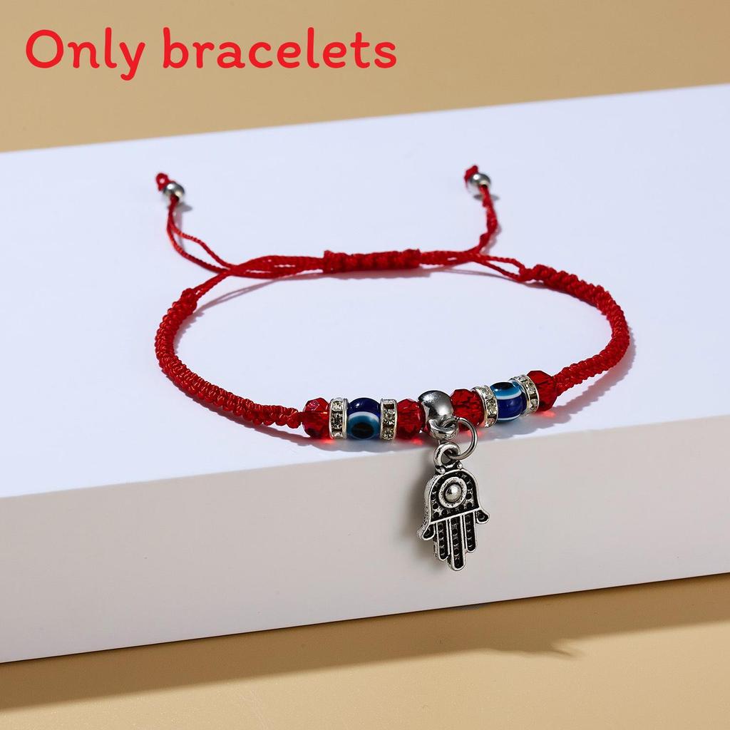 Owl Flower Turtle Elephant Pendant Weaving Bracelet With Alloy For Gift And Travel