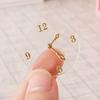 1:12 Dollhouse Wall Clock Realistic Miniature Wall Clock Model Furniture Toy for Pretend Play Accessories