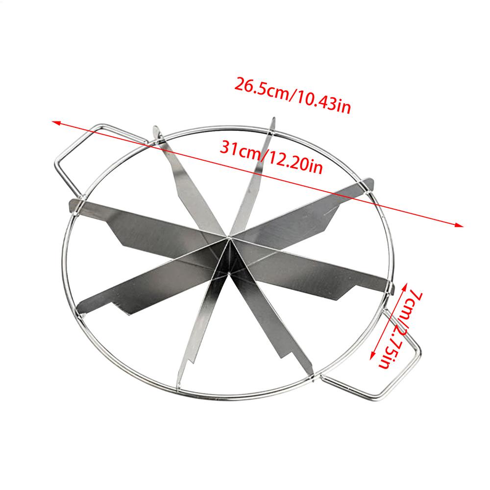 Cake Cutter Slicer Stainless Steel Pie Cutter Round Bread Divider Pastry Cheese Pizza Cutting Press Tool Equal Portion Marker