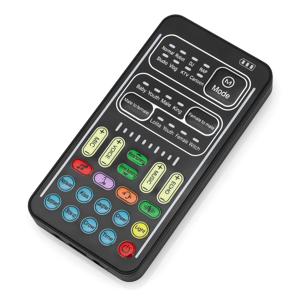 I9 Voice Changer Mini Multiple Audio Effect Bluetooth-Compatible Live Sound Cards Portable Live Voice Sound Card I9 Equipment