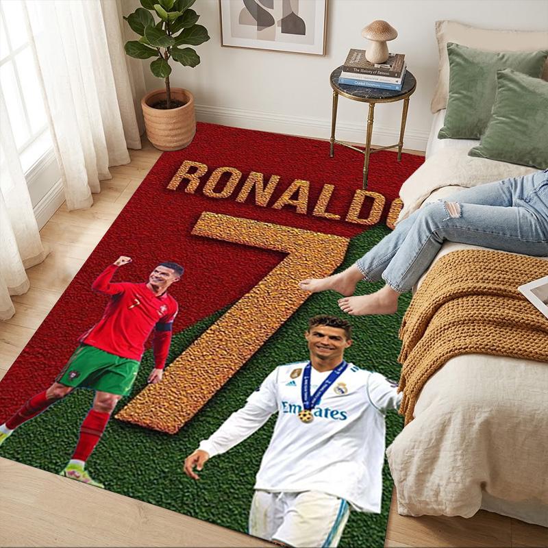 Ronaldo Living Room Nonslip Area Rug Soft Carpet For Bedroom Game Playroom Sofa Office Home Decor Doormat Christmas Gift C926400
