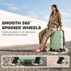22Inch 56cm 41L Suitcase, ABS Hard Shell Carry On Luggage, Green