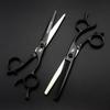 6.0" Black Pathfinder Hairdressing and Barber Serrated Scissors
