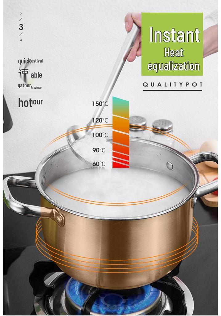 Stainless Steel Double Layer Soup Pot and Steamer for Gas & Induction Cooktops