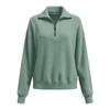 2025 Autumn/Winter High Neck Loose Solid Color Pullover Zipper Knit Sweater