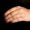 Minimalist Beaded Sterling Silver Band Ring, Dainty Stackable Ring Gift for Her.