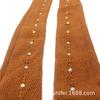 Popular Latin Dance Fishnet Tights In Caramel Color with Hard Mesh and Colorful Rhinestones for Women