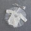 Newborn Lace Romper & Pearl Dress Photo Props Set