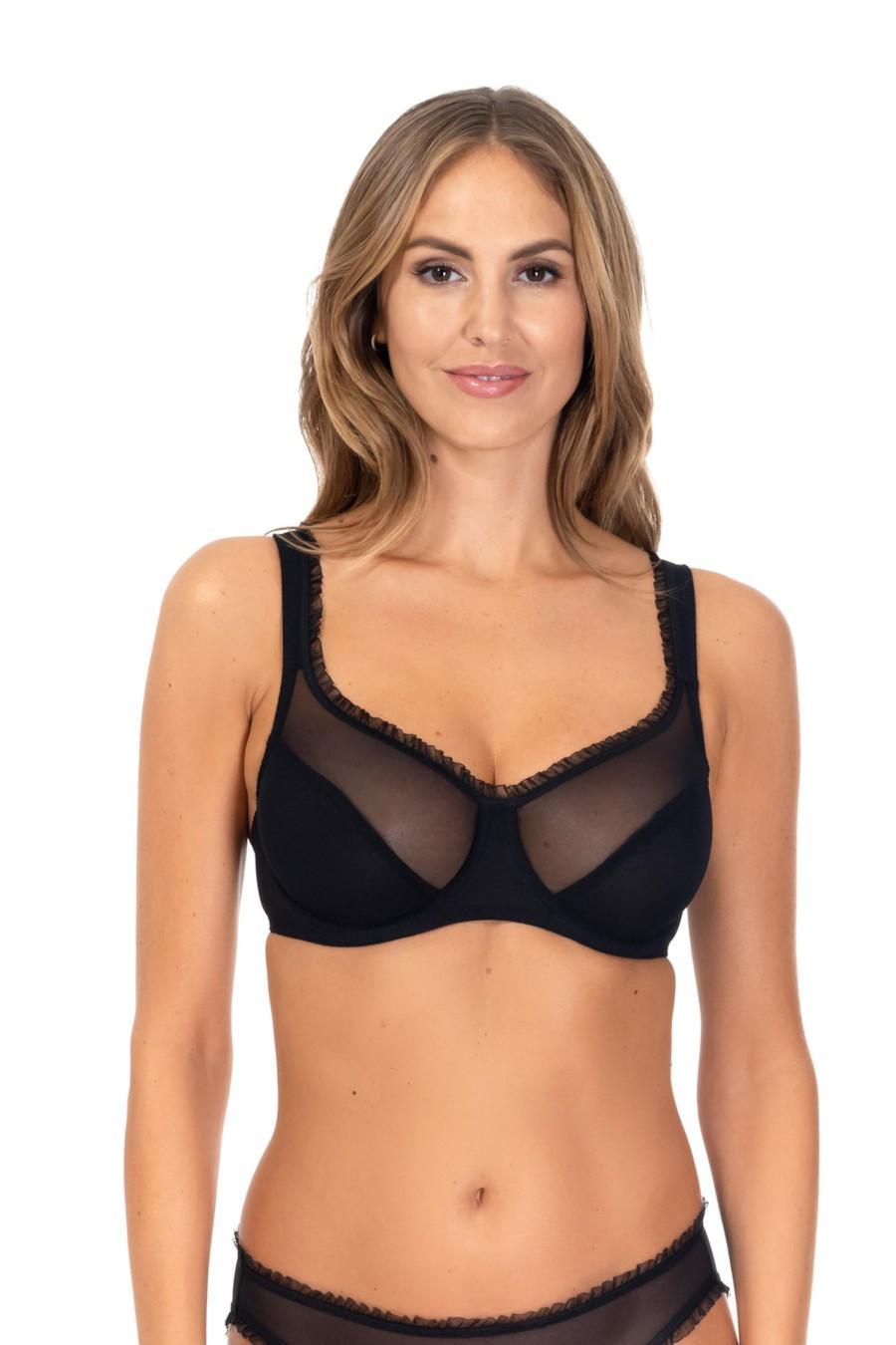 

Бюстгальтер з м якою чашкою Rosme (59352) 70B прозорий колір чорний