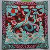 Chinese Embroidered Placemat Official Robe Badge Phoenix Craft Embroidery Piece Gift Decorative Coaster Cups Plates