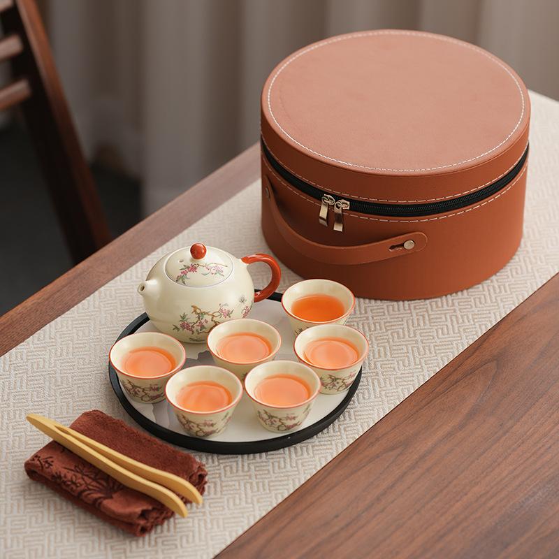 

Outdoor travel business trip Kung Fu tea set Business household teapot set