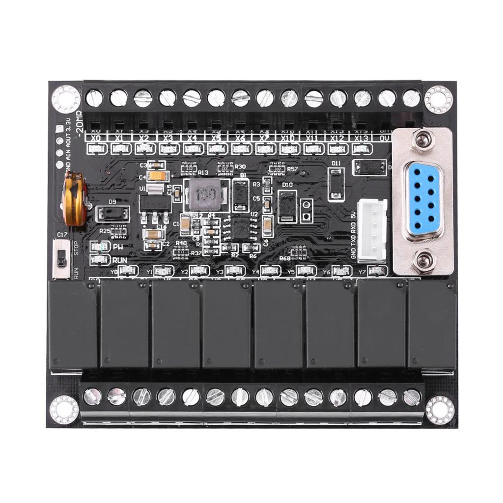 DC 24V PLC Regulator FX1N 20MR Industrial Control Board Programmable Logic Controller