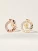 Minimalpiercing 14K Jackpot Round Cut Cubic Piercing Earrings