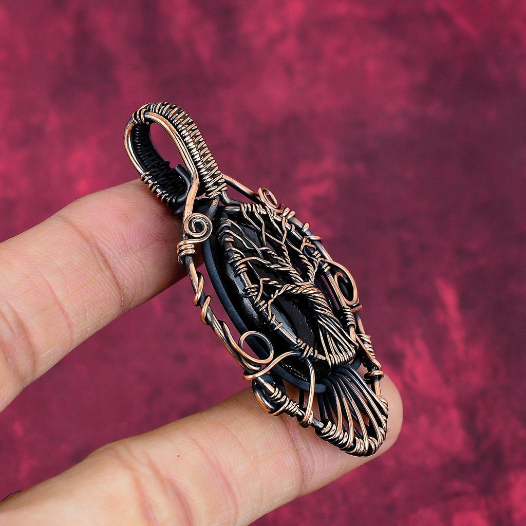 Tree Of Life Labradorite pendant Copper Wire Wrapped Jewelry Gemstone Pendant