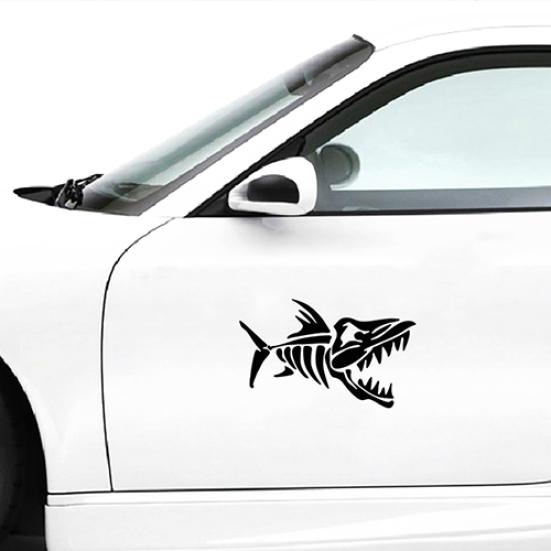 Car Stylish Fish Sticker Motorcycle Fishbone Car Windown Door Tail Decal