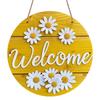 2D Flat 1pc Aluminum Decorative Daisy-Style Wall Hanging 7.87 inches × 7.87 inches Ideal for gardens, farmhouses, streets, shops, bars, cafes, family