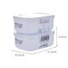 [Simple design storage container] White Pack 280, microwave-safe, size approximately 113 x 81 x 46 mm, set of 2 [2-pack]