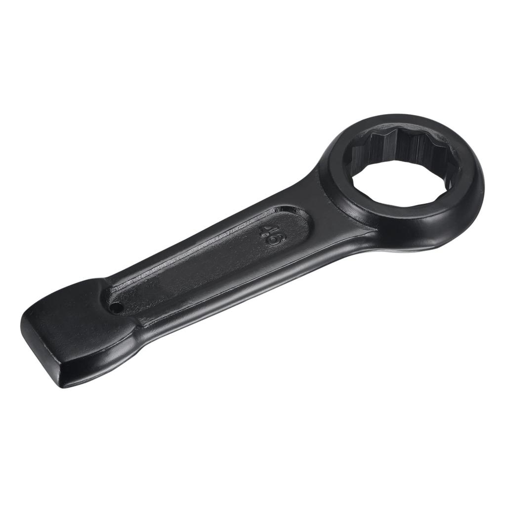 uxcell 46mm Box End Striking Ring Wrench, Wear-Resistant and Durable High-Strength Steel Single Head Spanner Hand Tool