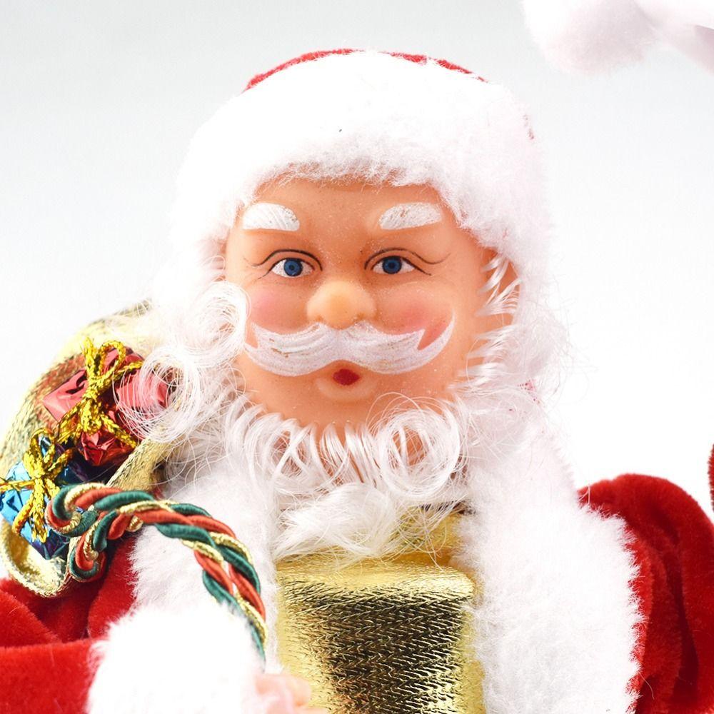 Slides Skateboard Electric Santa Toys Swing Hat Dancing Santa Claus Toys  Decoration