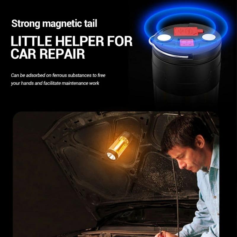 Luci da campeggio ricaricabili a LED da 2000 mAh, lampadine di emergenza portatili, batteria USB, torcia elettrica luminosa, lanterna da esterno con gancio