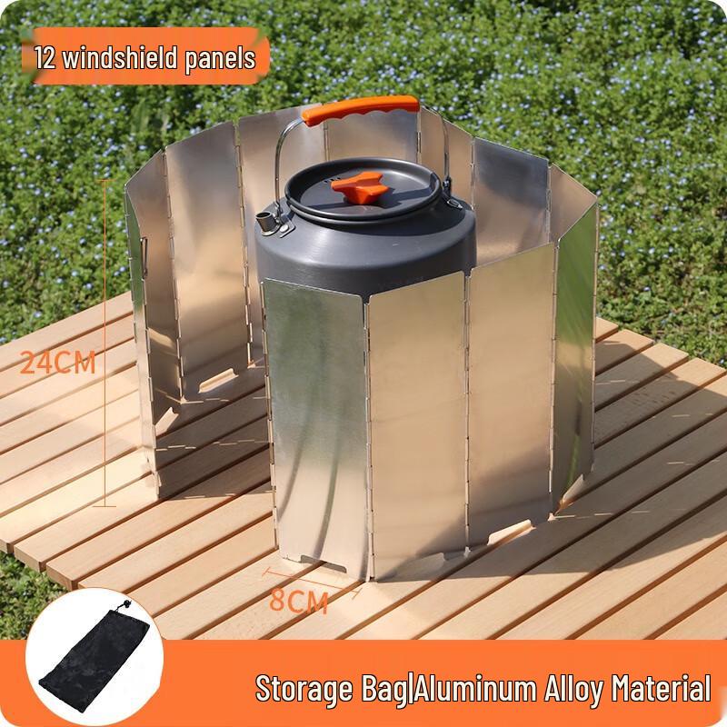 Portable Camping Stove Windscreen 24x8.5cm