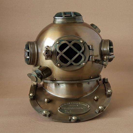 45.72 cm Nautical Marine Diving Helmet US Navy Mark V Scuba Divers Helmet Gift