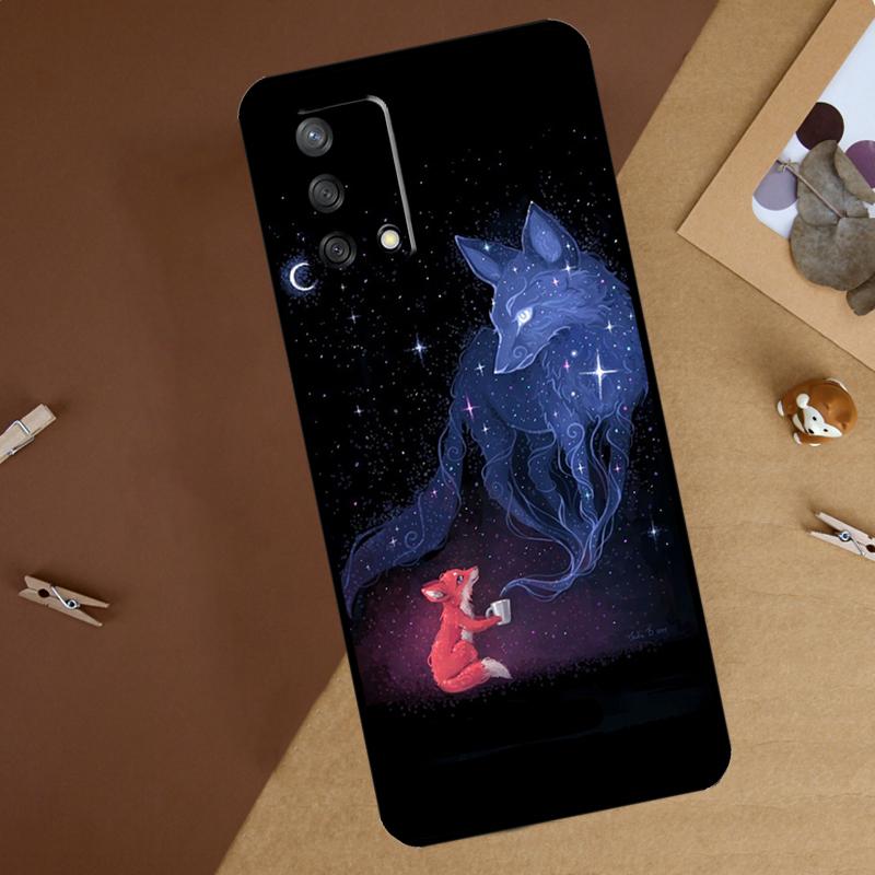 

Чехол для телефона Oppo A40 A60 A80 A74 A94 A54 A18 A38 A58 A78 A98 A16 A76 A96 A15 A57S A17 A77 с рисунком лисы OPPO A58 4G