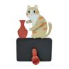 Jijijing Cat Pushing Vase Refrigerator Magnet, 3D Printed Whiskers Holder Pet Memorial Keepsake Decoration, Gift for Cats Lovers