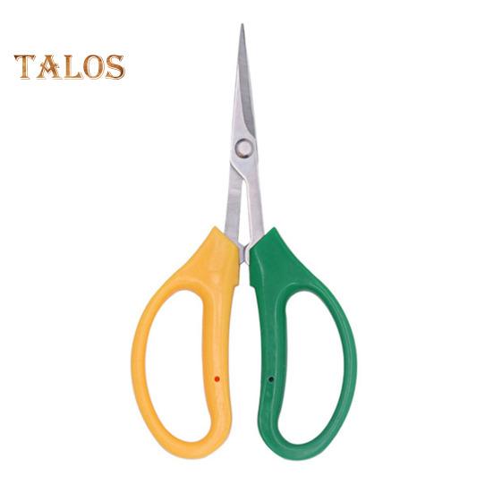 Stainless Steel Shear Trimming Scissors with Soft Handle Multi-functional Garden Clippers with Tilted or Straight Head for Garden Pruning Fruits