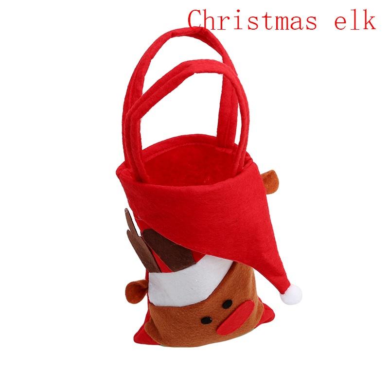 Santa Claus Snowman Elk Penguin Christmas Candy Gift Bags