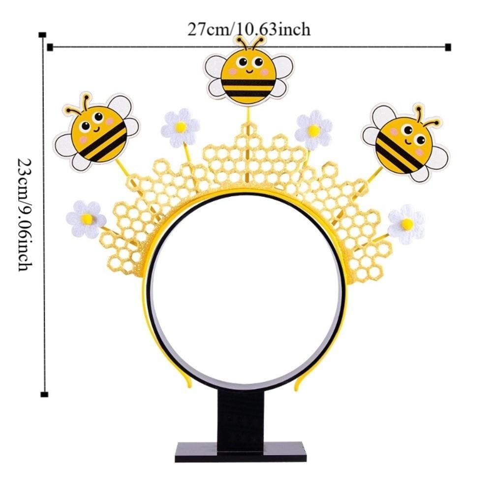 Cartoon Bee Hive Headband Cute Lightweight Bee Hair Accessories Funny Plastic Holiday Party Accessories Cosplay Convention