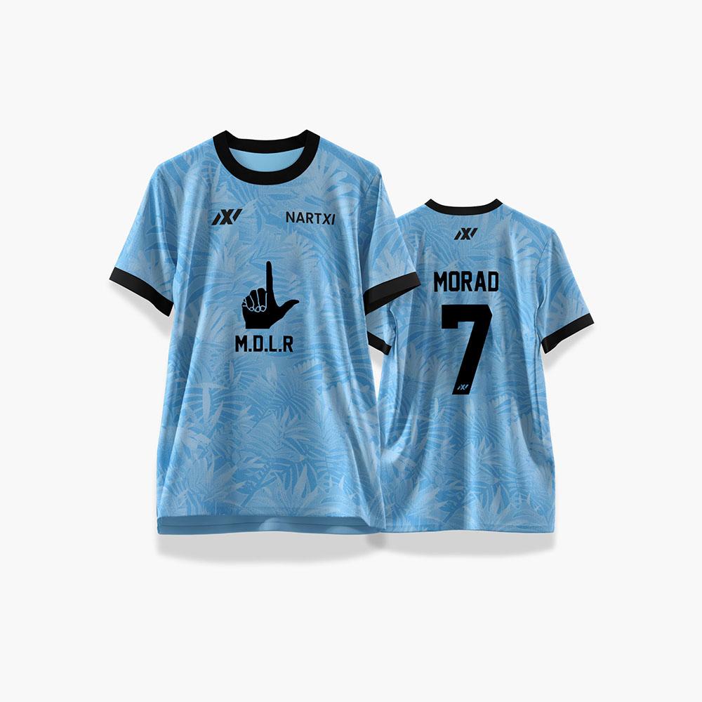 Neues Morad Hip-Hop Stil Trikot MDLR Streetwear Outdoor Sport Fußball Trainingsuniform Herren Damen Rundhals Kurzarm T-Shirt