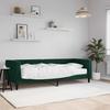Vidaxl Sofa Z Materacem Do Spania, Ciemnozielona, 80X200 Cm, Aksamit